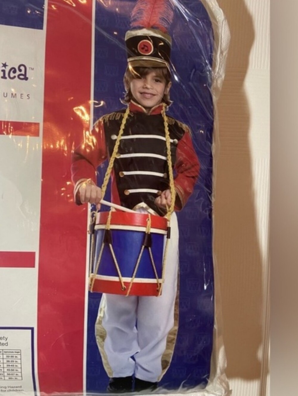 Kids Marching Band Costume Dress Up America Drum Major Size 4T Jacket Pants Hat
